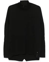 TRANSIT mock-neck T-shirt Schwarz