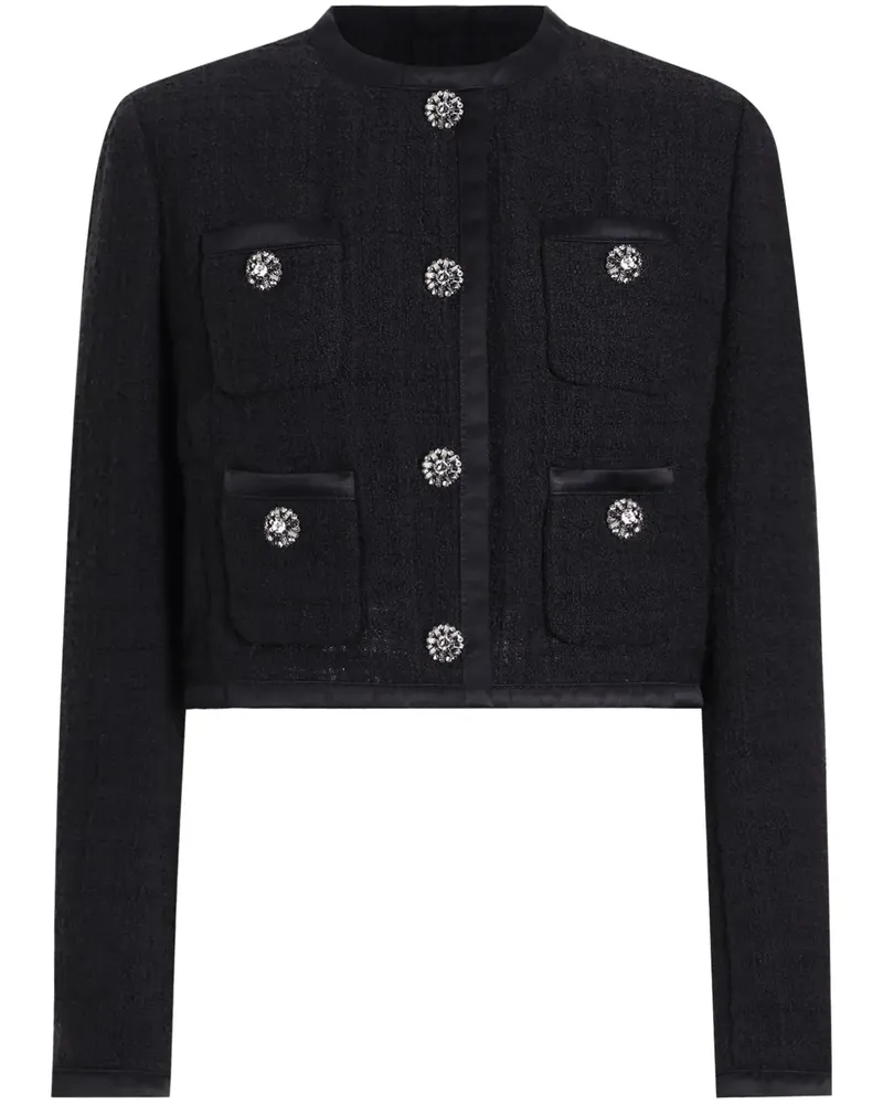 Dolce & Gabbana Jacke aus Bouclé - Schwarz Schwarz