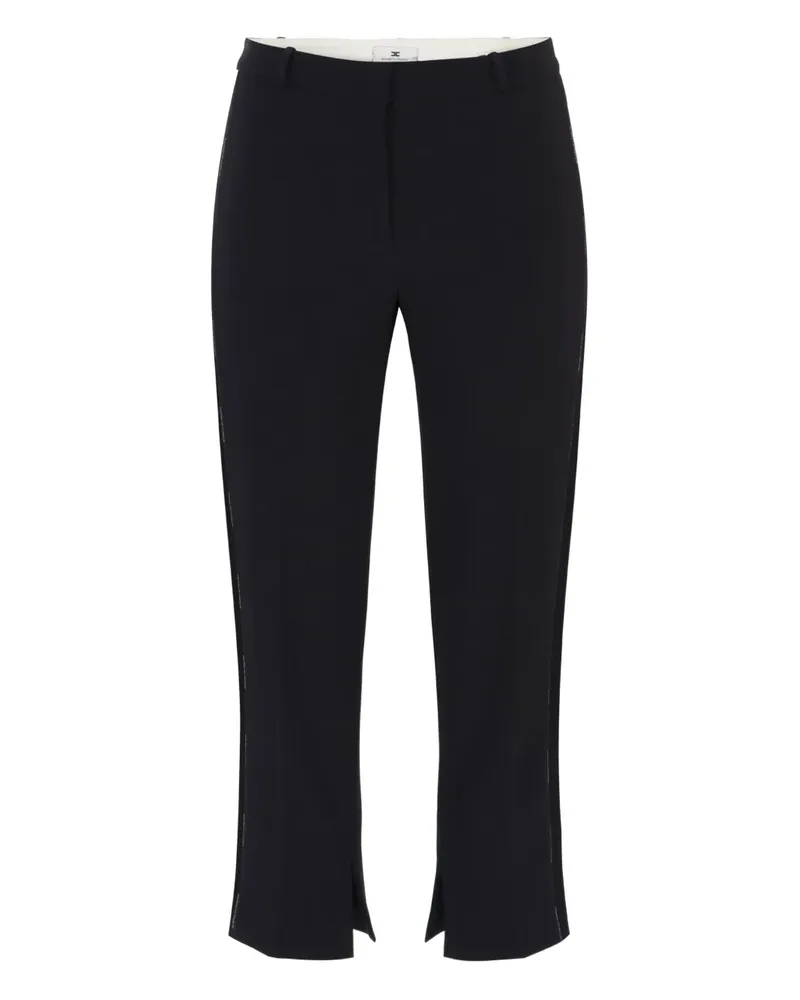 Elisabetta Franchi Hose aus Krepp - Schwarz Schwarz