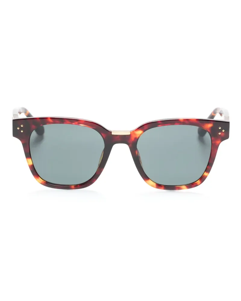 Linda Farrow Eckige Sanchez Sonnenbrille - Braun Braun