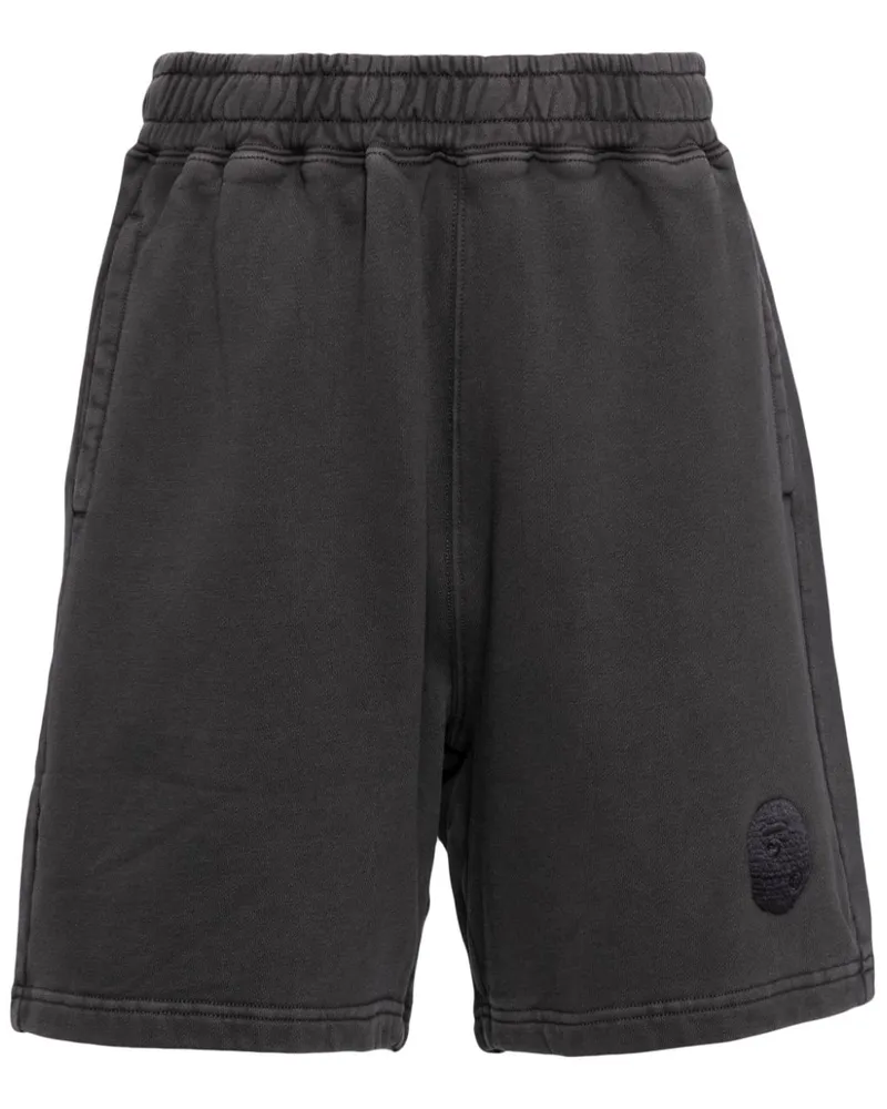 BAPE Shorts mit Logo-Stickerei Schwarz