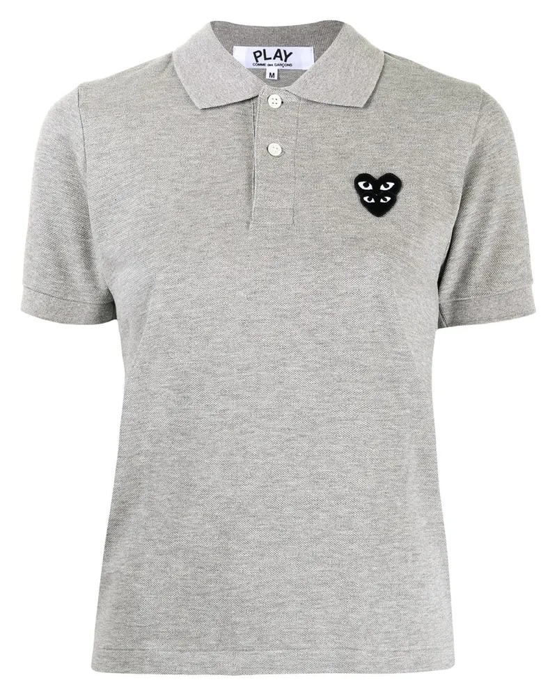 Comme des Garçons Poloshirt mit Logo-Patch - Grau Grau