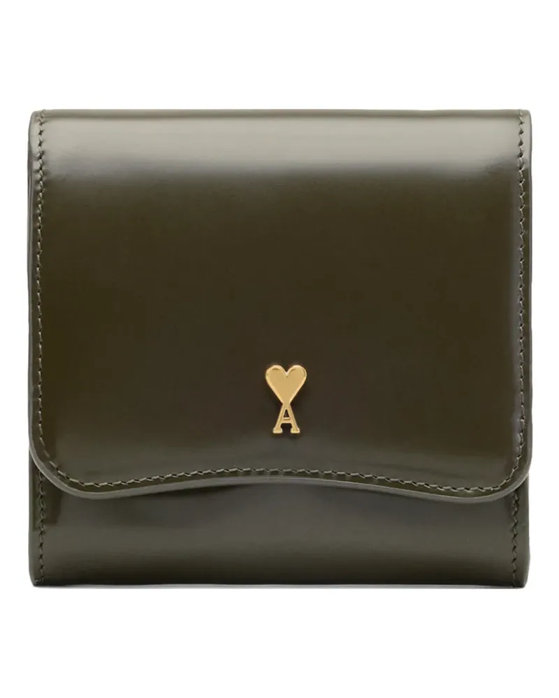 AMI Paris Paris Paris Portemonnaie mit Niete - Grün Grün