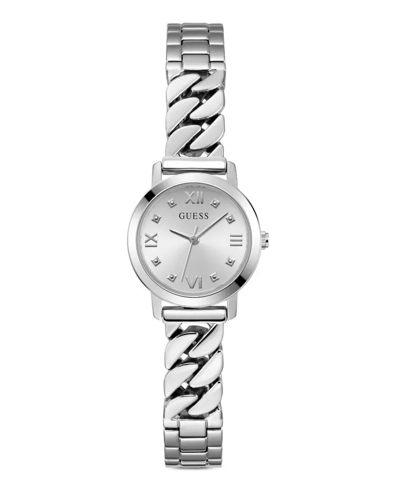 Guess Armbanduhr mit Logo-Detail 25mm - Silber Silber