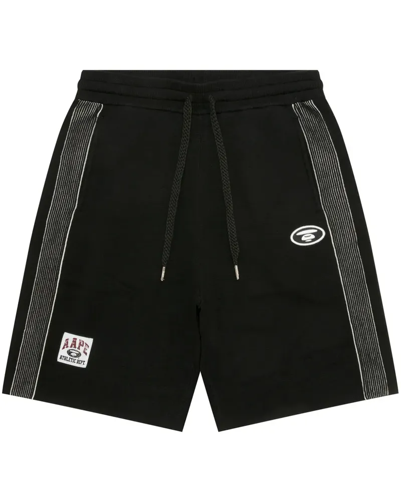 BAPE Joggingshorts mit Streifen - Schwarz Schwarz