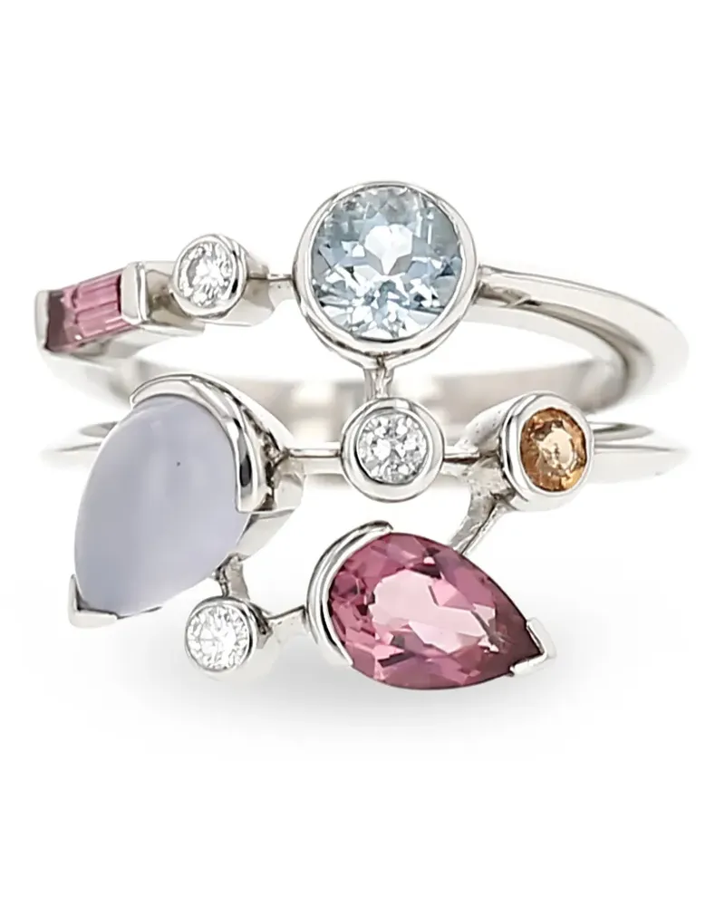 Cartier 1990s Ring mit Diamanten - Silber Silber