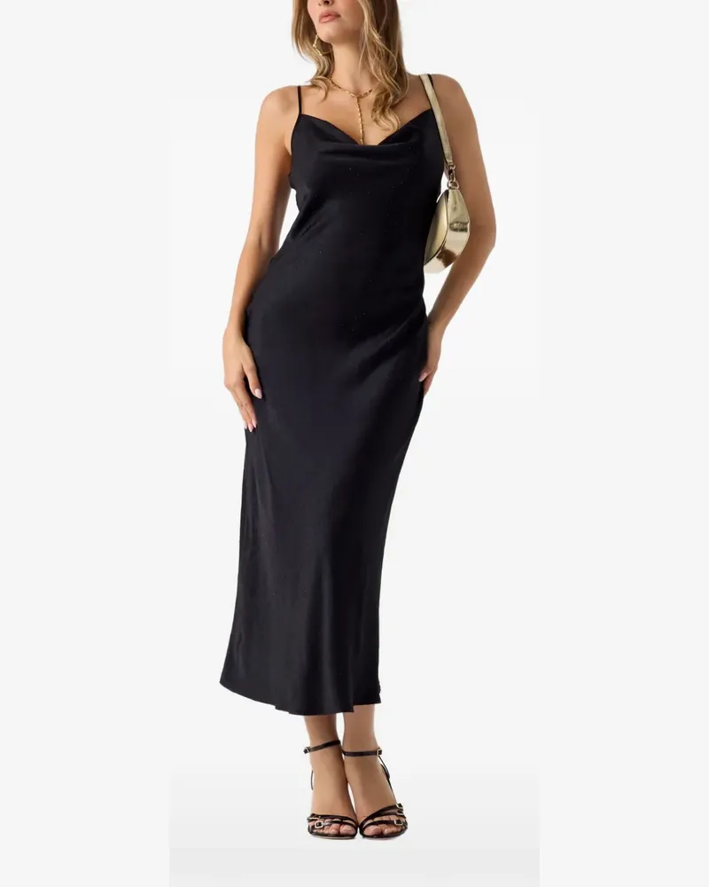 Guess rhinestones slip dress - Schwarz Schwarz