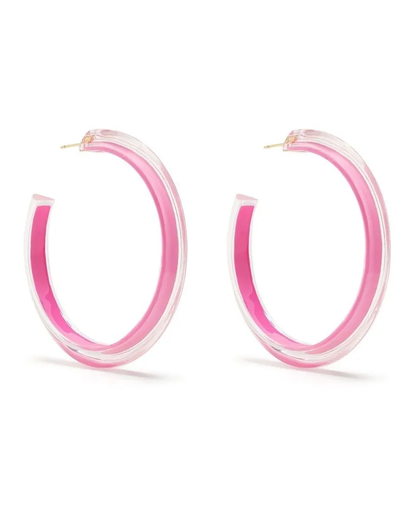 Alison Lou Mittelgroße Jelly-Creolen - Rosa Rosa