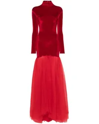 ATU Body Couture Abendkleid mit Tüll Rot