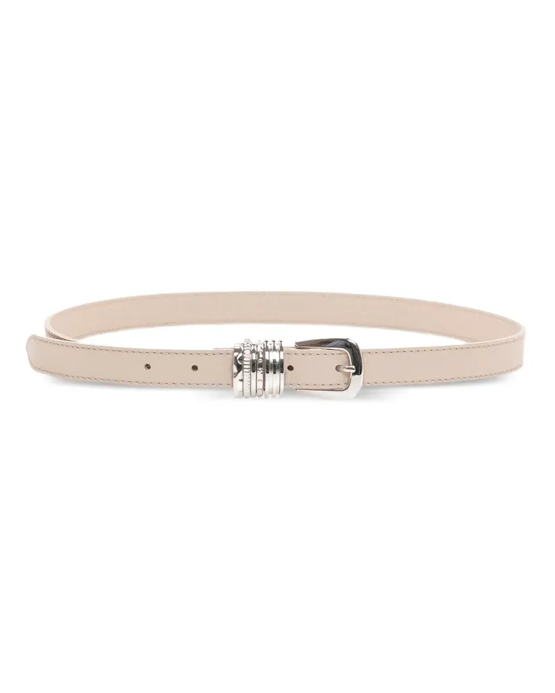 Orciani grained leather belt - Nude Nude