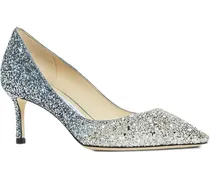 Romy Pumps im Glitter-Look 60mm - Silber