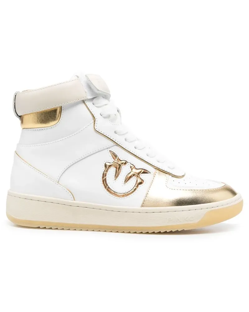 Pinko Sneakers mit Logo-Patch - Weiß Weiß