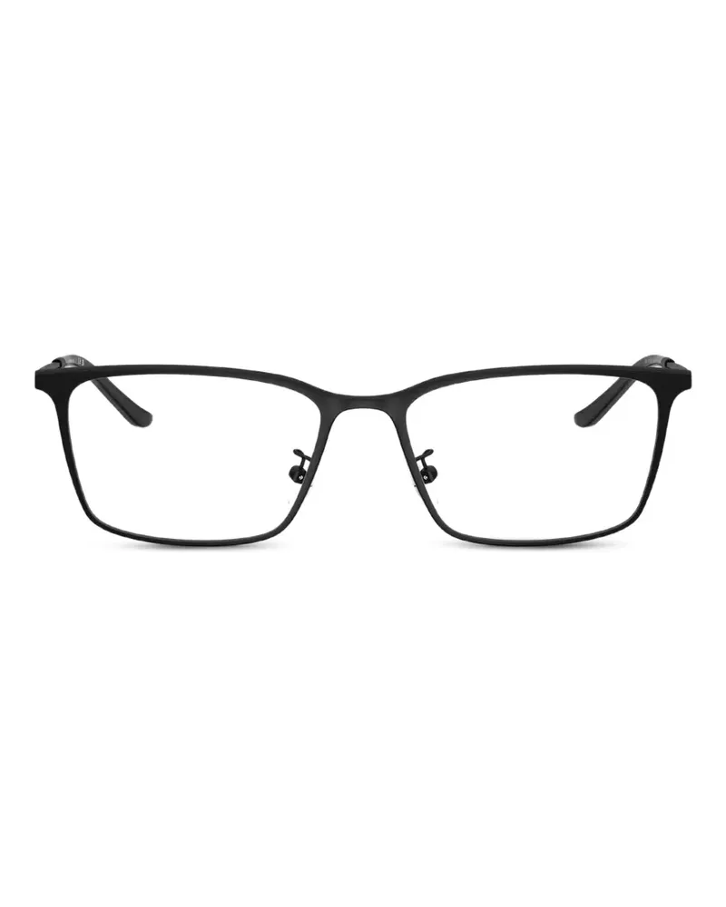 Emporio Armani Brille mit eckigem Gestell - Schwarz Schwarz