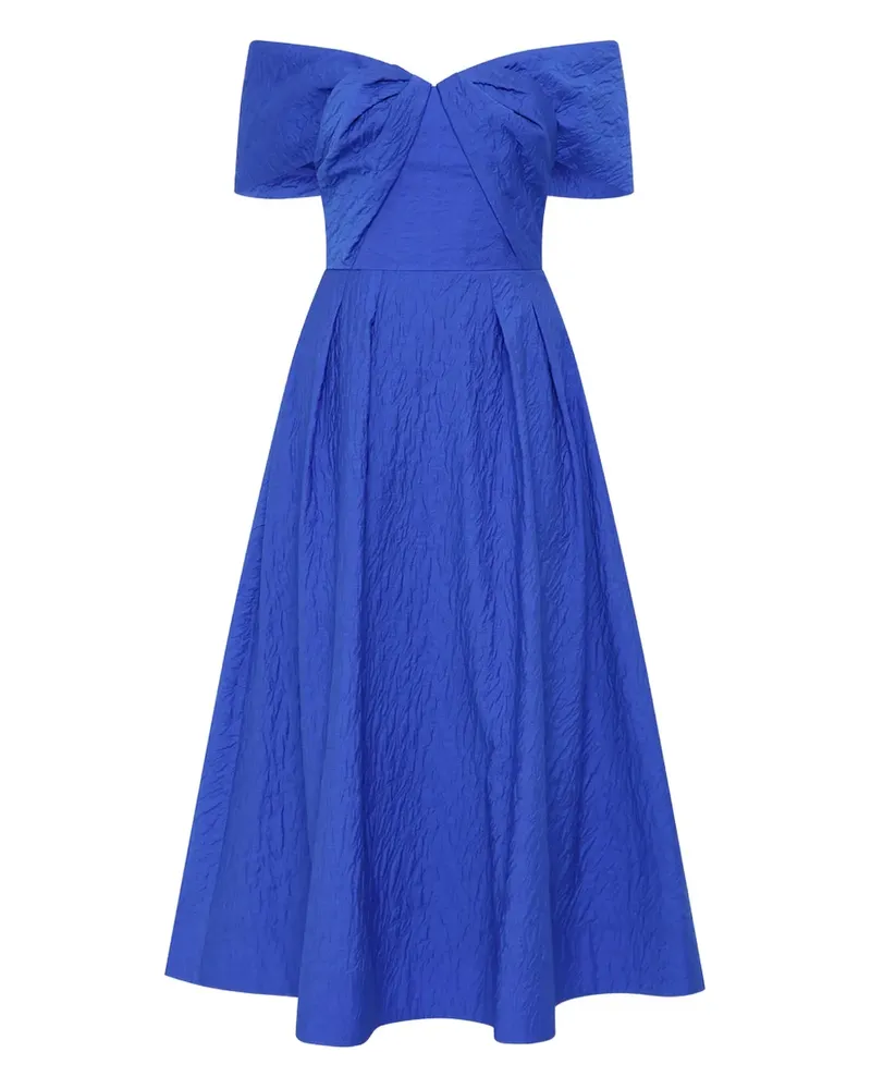 Rebecca Vallance Schulterfreies Viola Midikleid - Blau Blau