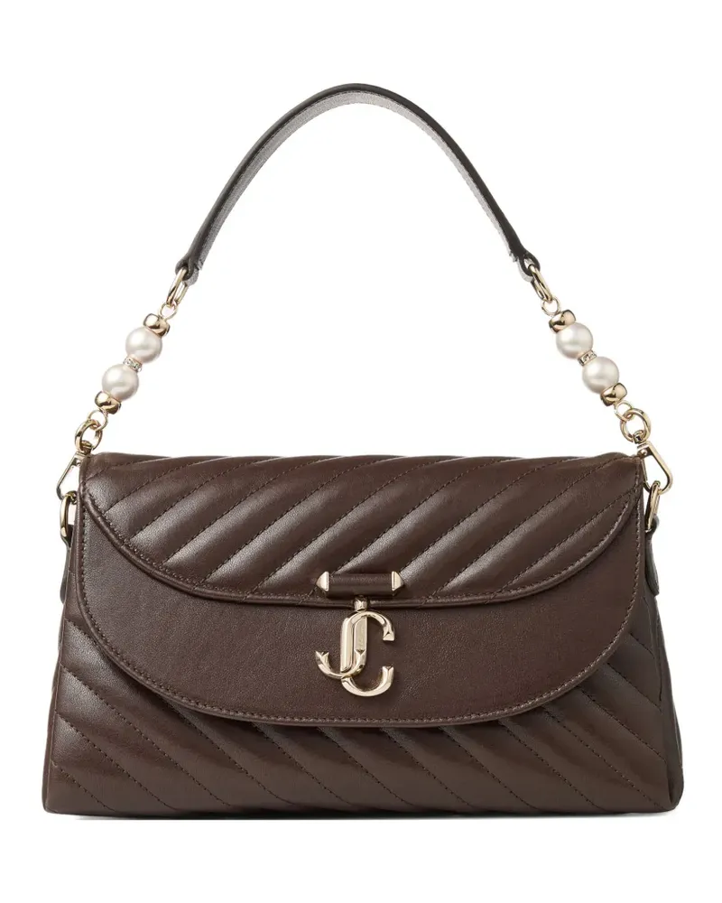 Jimmy Choo Kleine Curve Schultertasche - Braun Braun