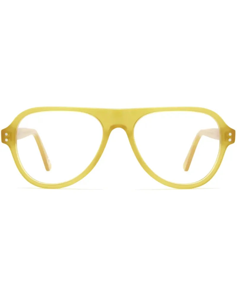 Marni Brille mit Oversized-Gestell - Gelb Gelb