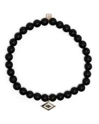 Sydney Evan Perlenarmband aus Onyx Schwarz