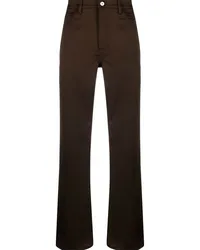 Our Legacy Gerade High-Waist-Hose Braun