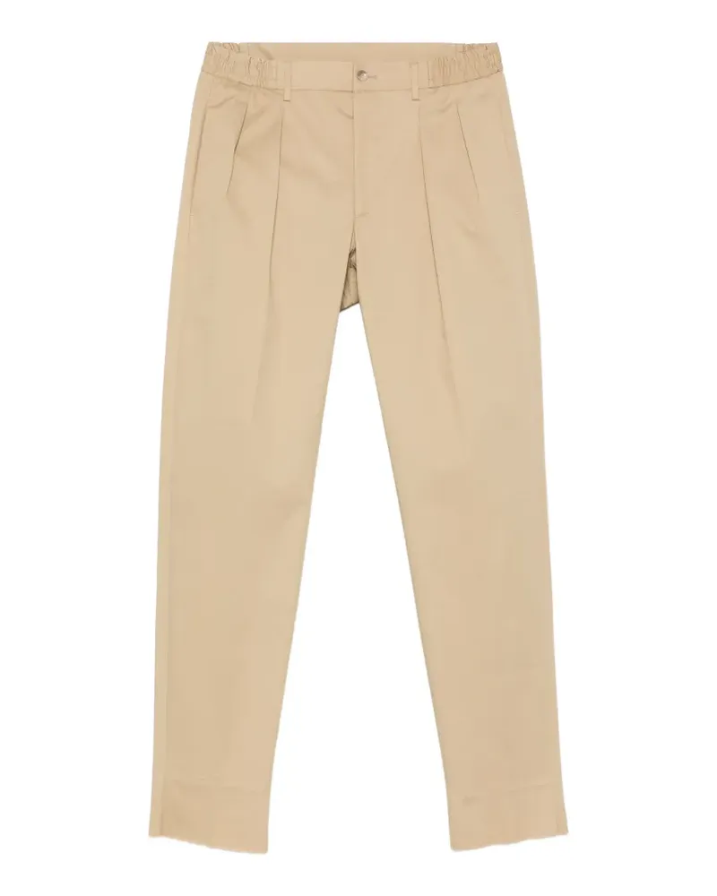 Tagliatore pleated straight-leg trousers - Nude Nude
