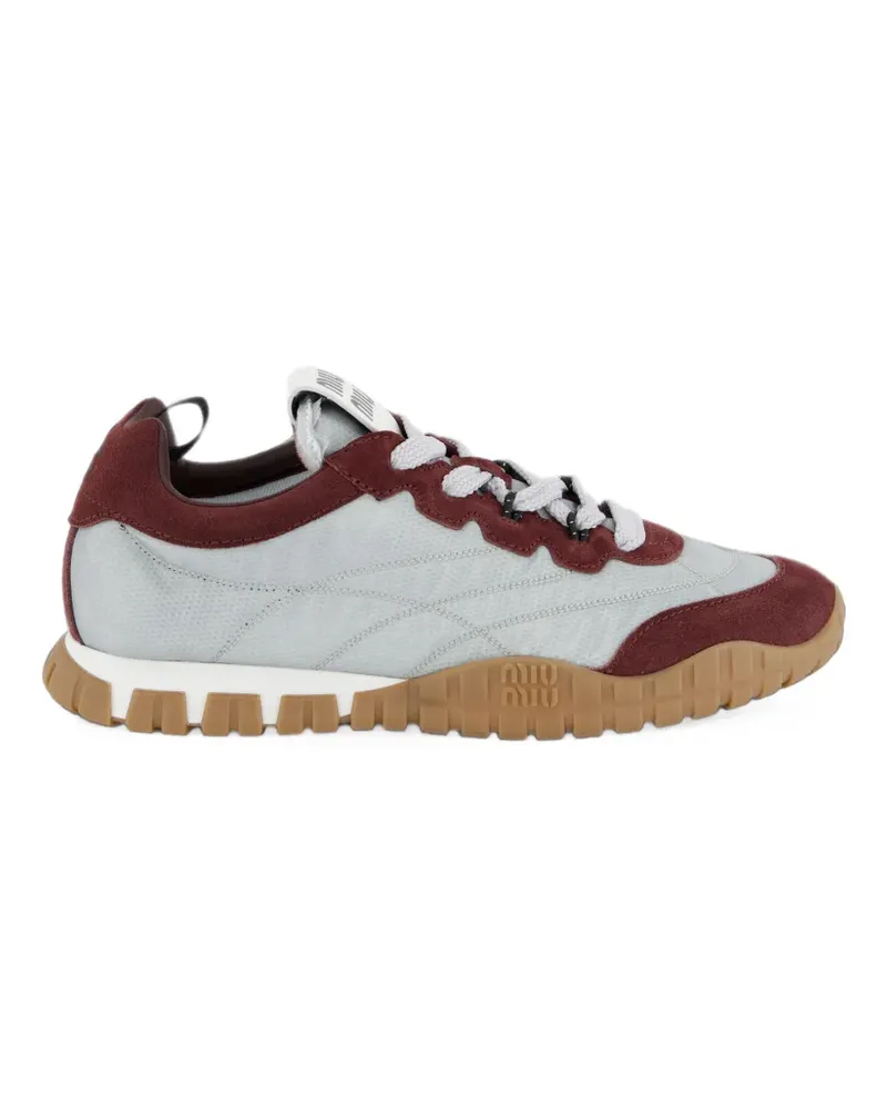 Miu Miu Sneakers mit Logo-Patch - Grau Grau