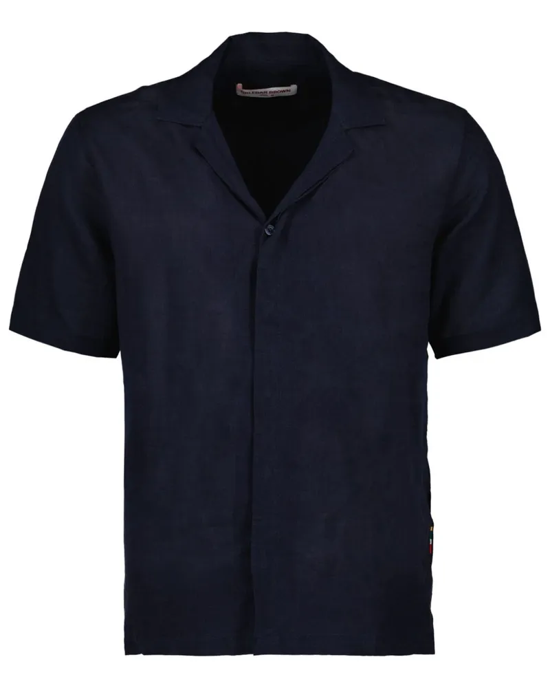 Orlebar Brown Maitan Hemd - Schwarz Schwarz