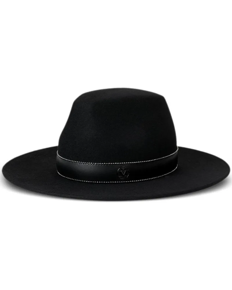 Maison Michel Kyra Fedora aus Wollfilz - Schwarz Schwarz