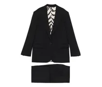 Einreihiger Anzug - Schwarz