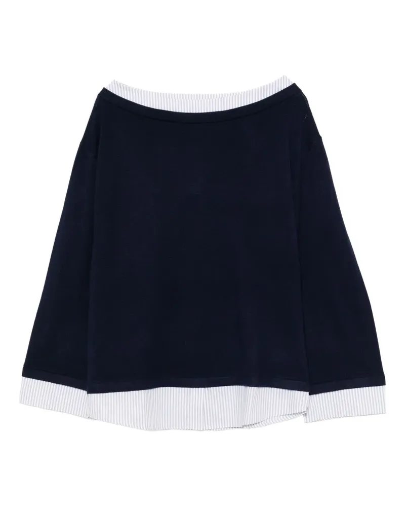 Tout a Coup Oberteil im Layering-Look - Blau Blau