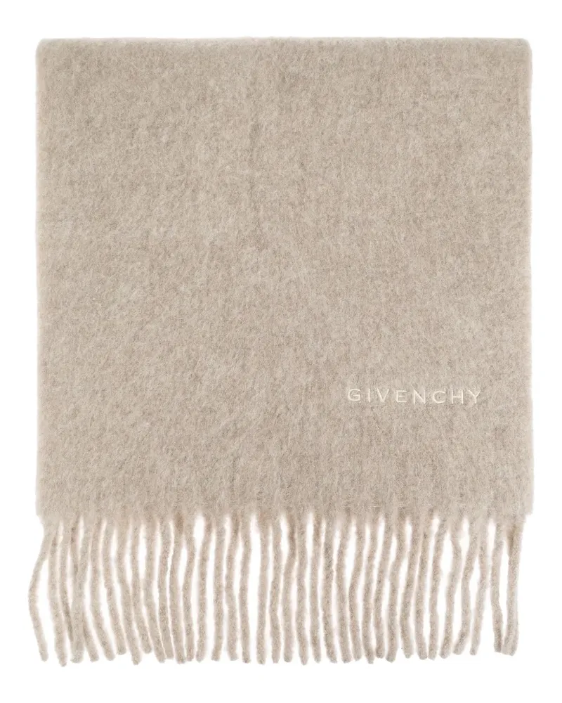 Givenchy Schal mit Logo-Stickerei - Nude Nude
