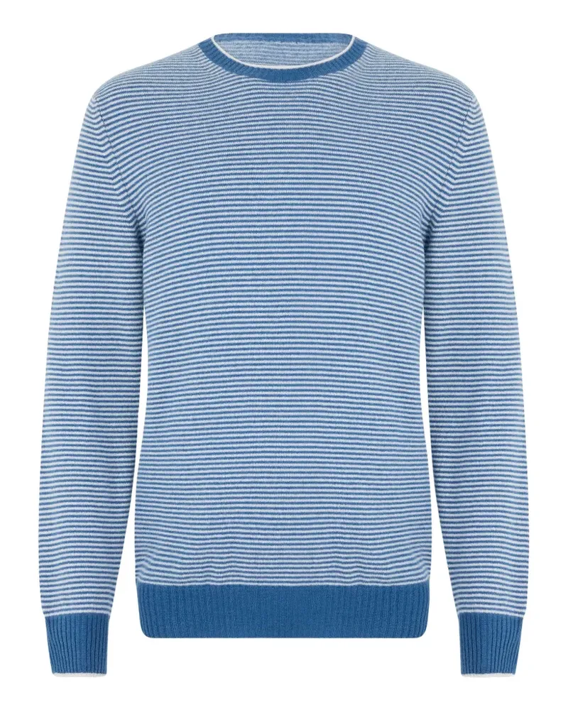 Fedeli striped cashmere sweater - Blau Blau
