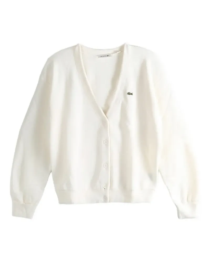 Lacoste V-neck cardigan - Nude Nude