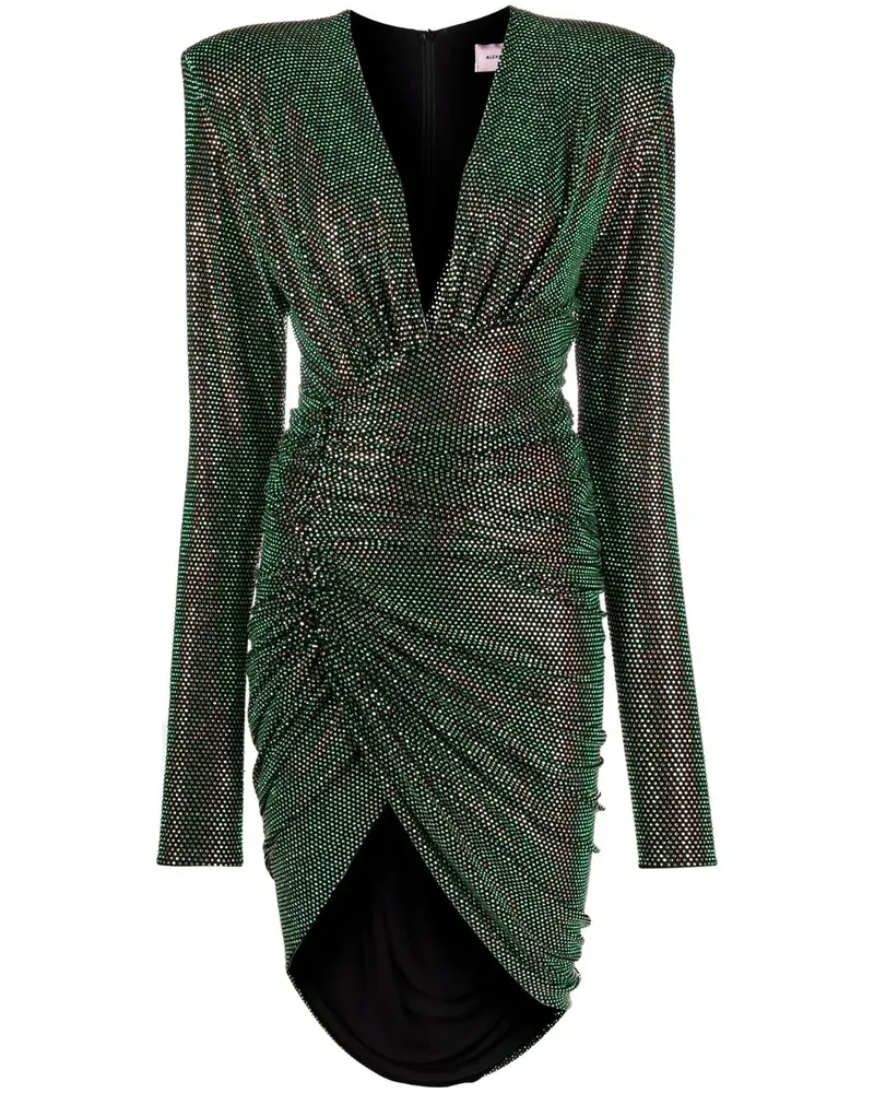 Alexandre Vauthier Kristallverziertes Abendkleid - Grün Grün