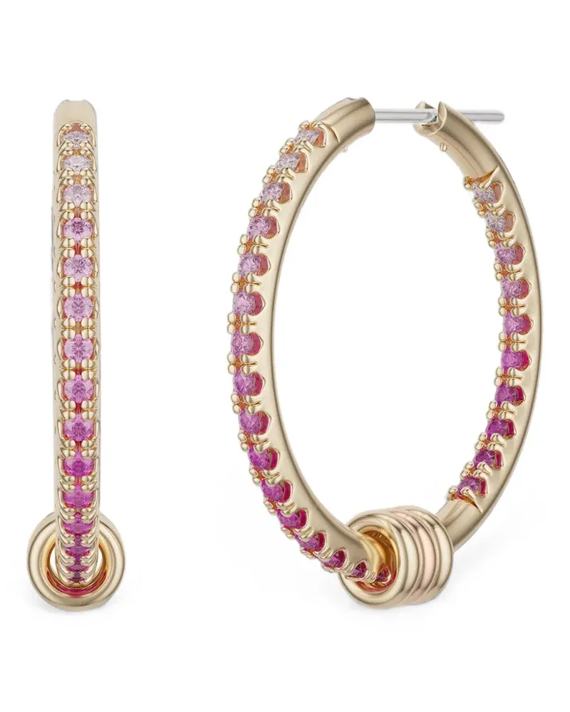 Spinelli Kilcollin Argo pink sapphire hoop earrings - Gold Gold