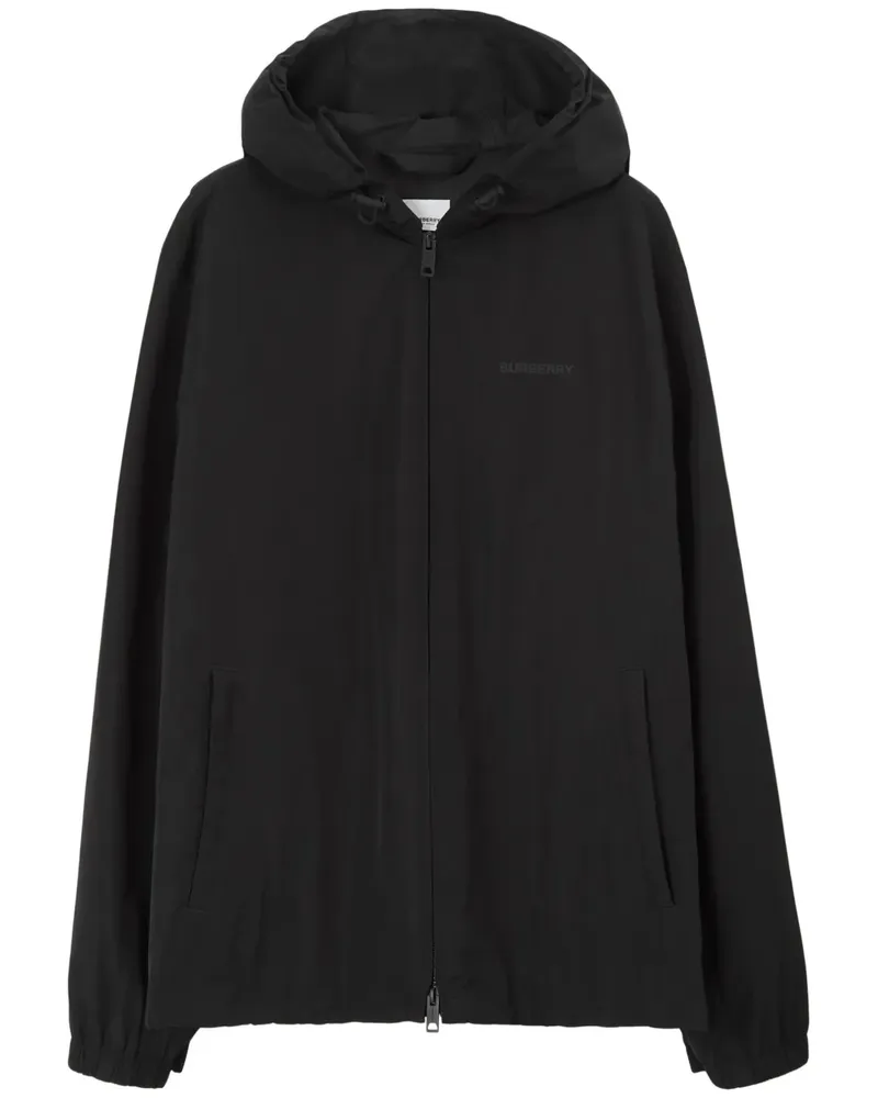 Burberry Hoodie mit Logo-Print - Schwarz Schwarz