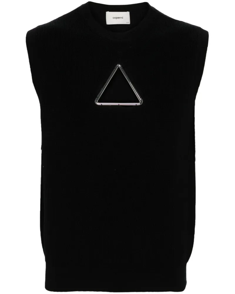 COPERNI Gestricktes Triangle Top - Schwarz Schwarz