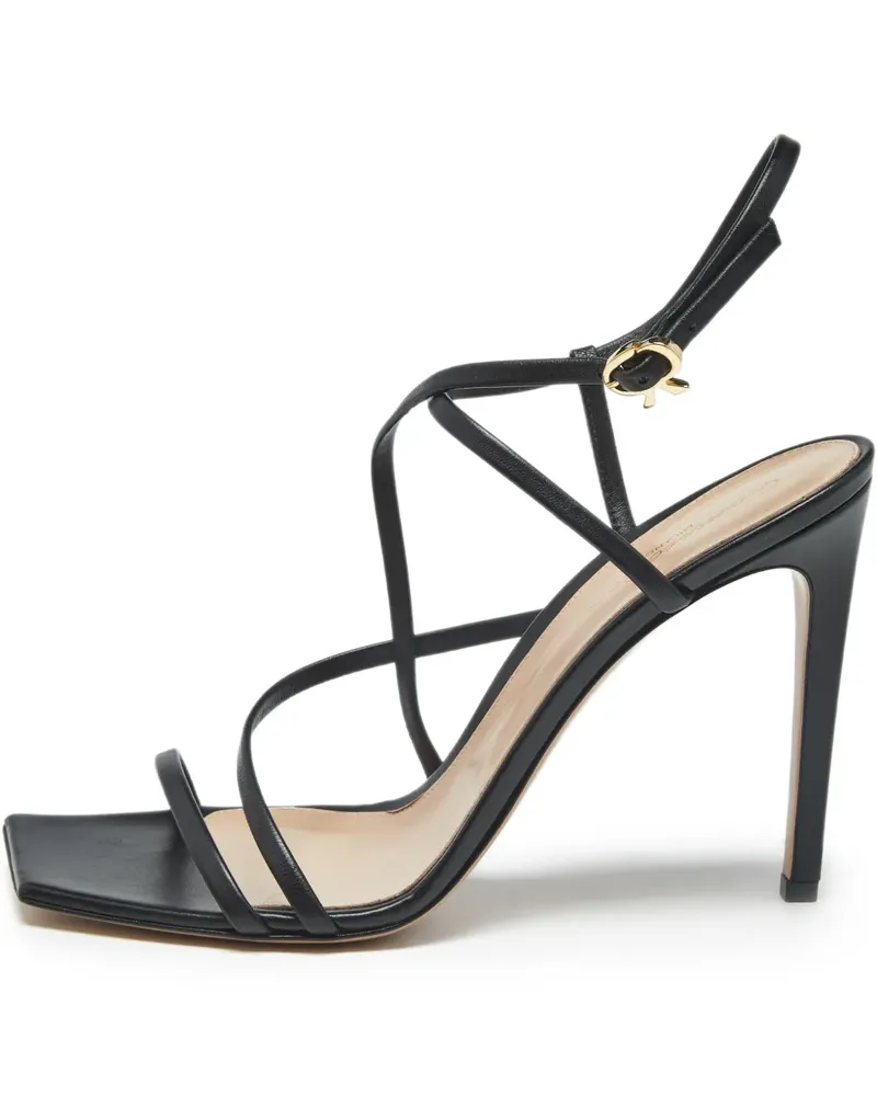 Gianvito Rossi Manilla leather heeled sandals - Schwarz Schwarz