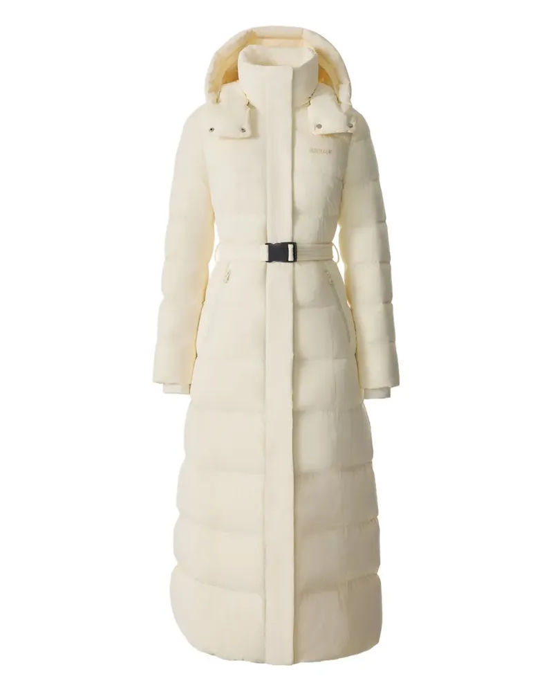 Mackage Calina-City hooded belted coat - Nude Nude