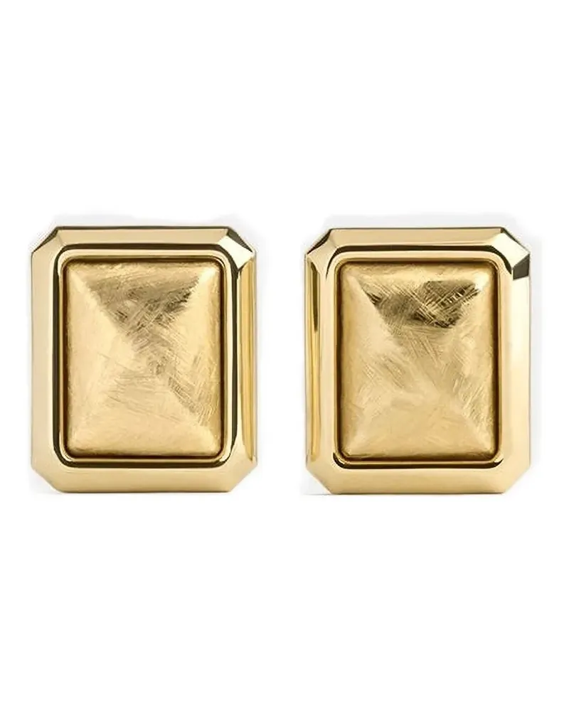 Jacquemus Eckige Ohrstecker - Gold Gold