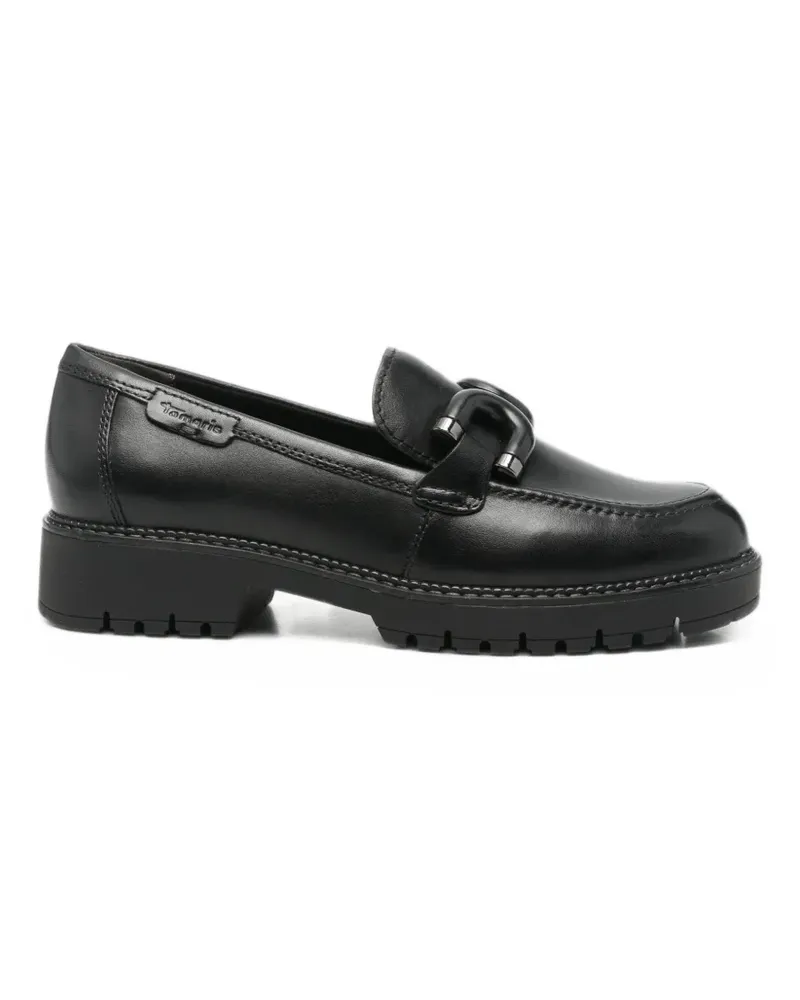 Tamaris chunky-sole buckle-detail loafers - Schwarz Schwarz