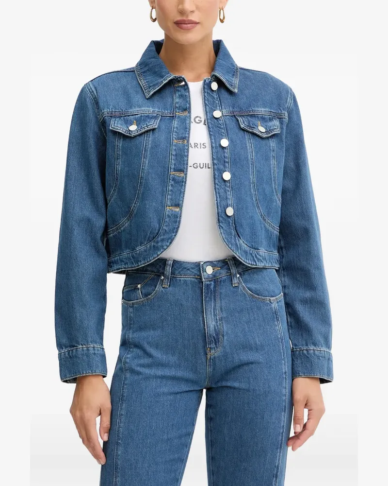 Karl Lagerfeld Cropped-Jacke mit Knöpfen - Blau Blau