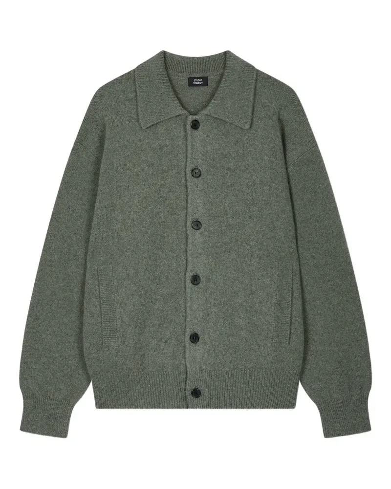 STUDIO TOMBOY Cardigan mit Knopfleiste - Grau Grau