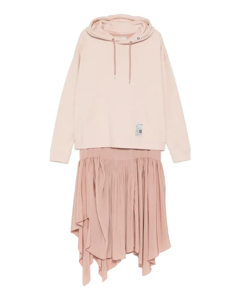 MIHARAYASUHIRO Midikleid im Layering-Look - Rosa Rosa