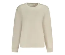 logo-detail sweatshirt - Nude