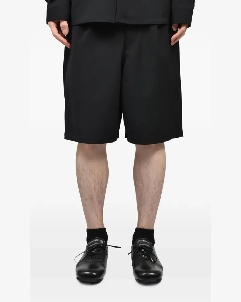 Entire Studios Shorts mit Falten - Schwarz Schwarz