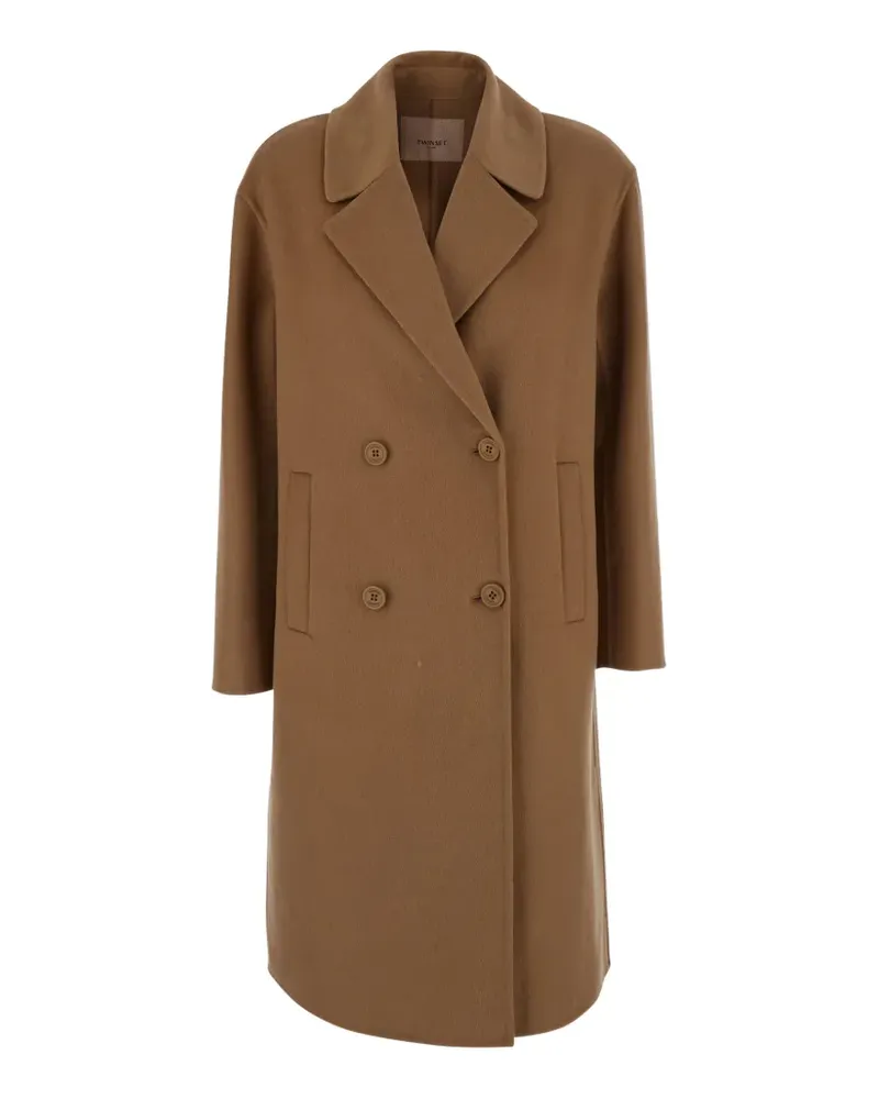 Twin-Set double-breasted coat - Braun Braun