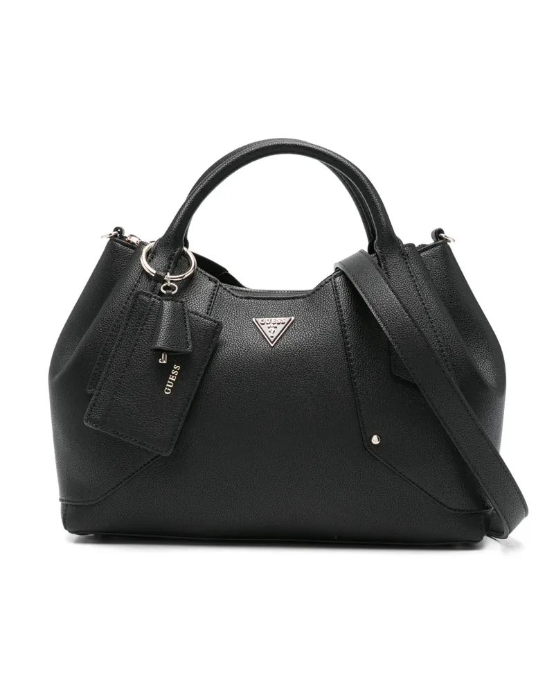 Guess Darcy Tote Bag mit Anhänger - Schwarz Schwarz