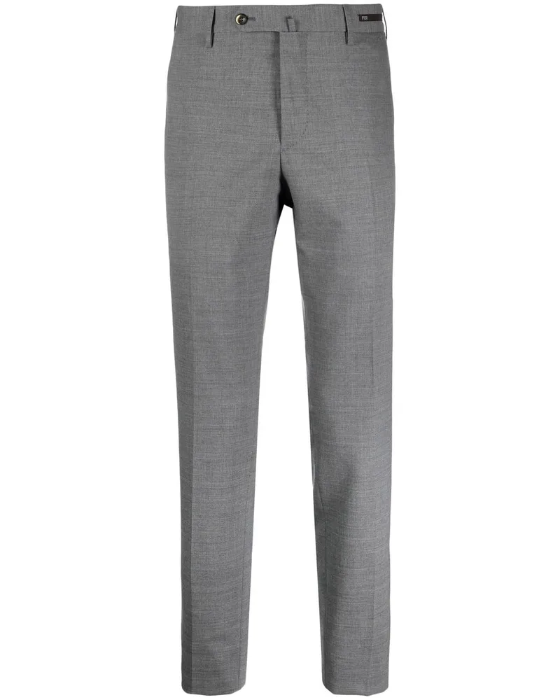 PT TORINO Klassische Hose mit Logo-Patch - Grau Grau