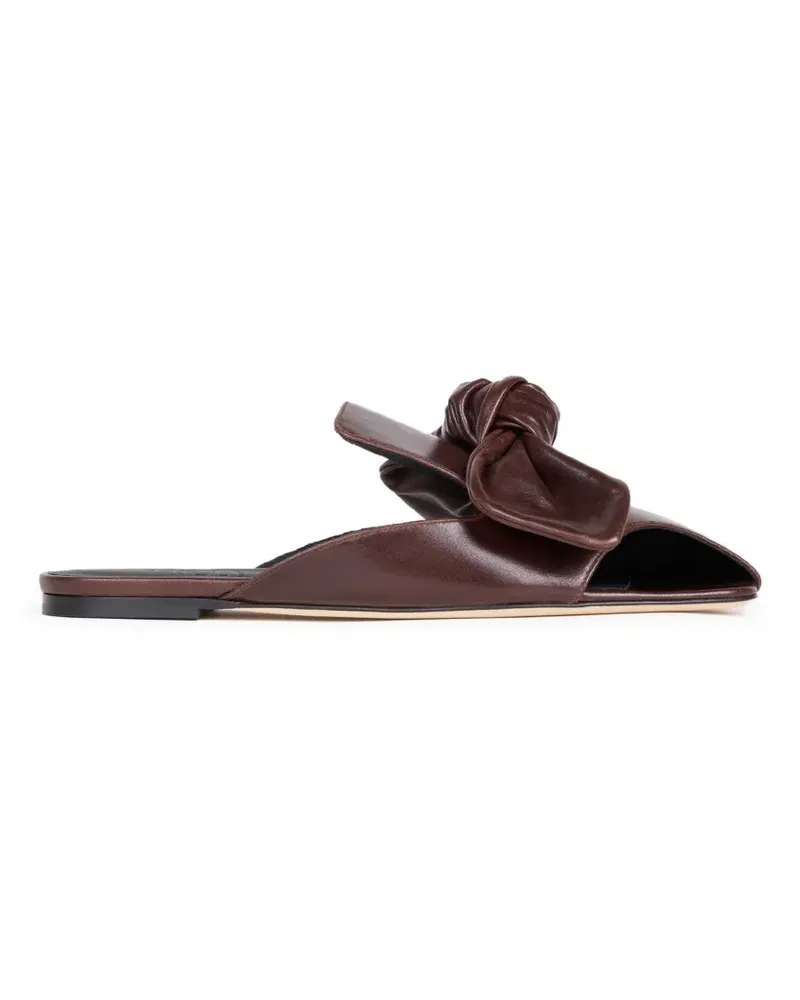 A.W.A.K.E. Tim bow-detail open-toe mules - Braun Braun