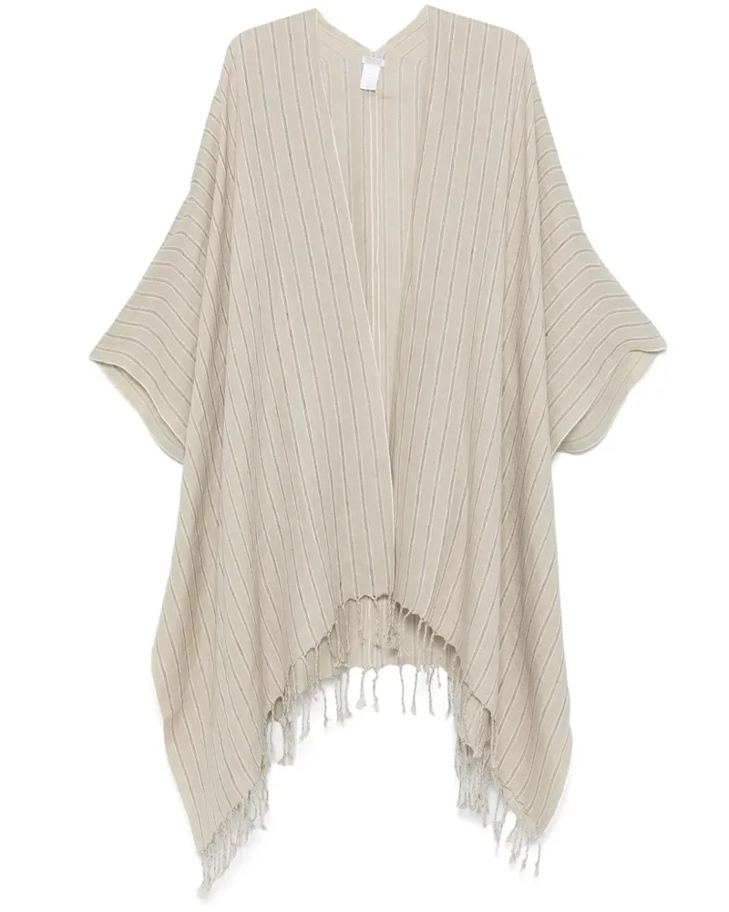 Brunello Cucinelli Cape aus Leinen - Nude Nude