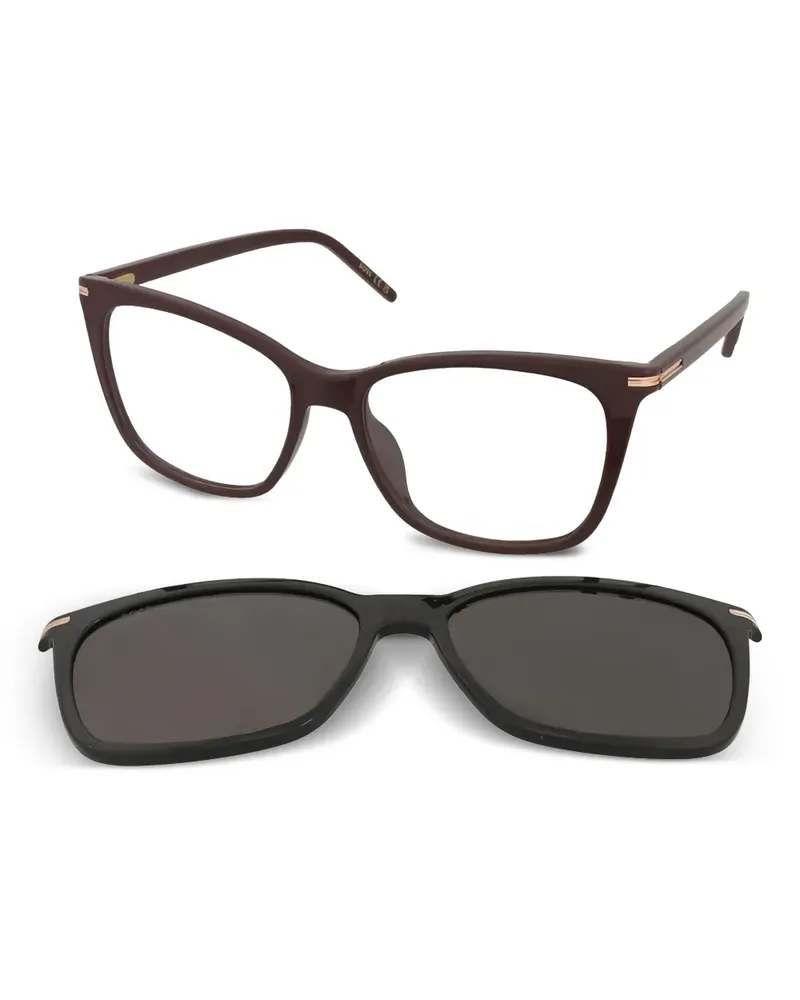 HUGO BOSS Klassische Cat-Eye-Brille - Schwarz Schwarz